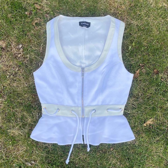 STUNNING White Bebe Top 🤍✨ - Picture 2 of 4